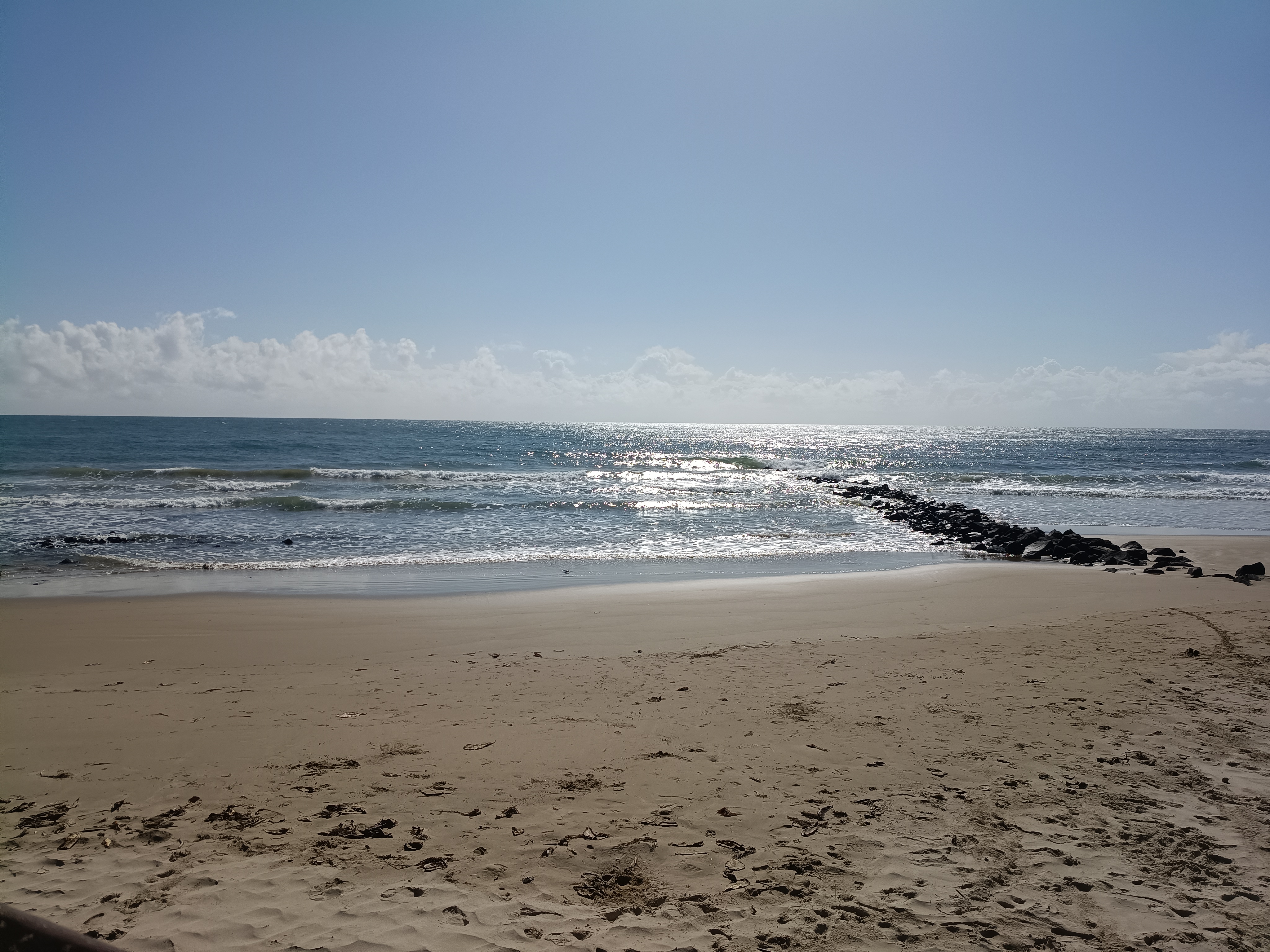 Bargara Bularm A photograph of a beach, looking out towards the horizon