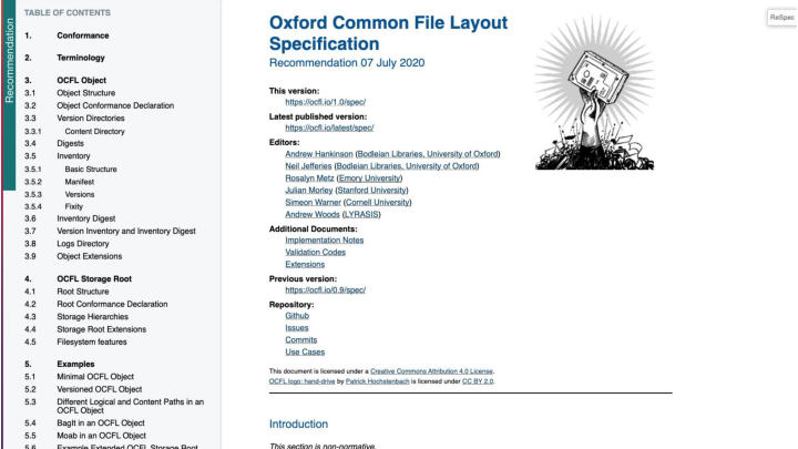 Oxford Common File Layout Oxford Common File Layout