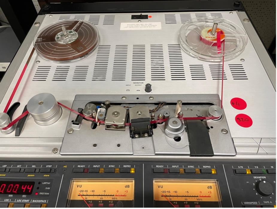 Studer Reel-to-Reel Tape Player Studer Reel-to-Reel Tape Player