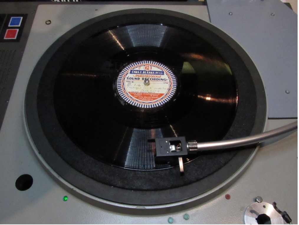 Arthur Capell Acetate Disk at NFSA Arthur Capell Acetate Disk at NFSA