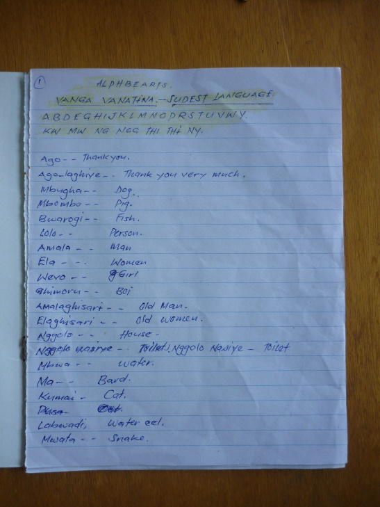 Notes from an elicitation session Notes from an elicitation session