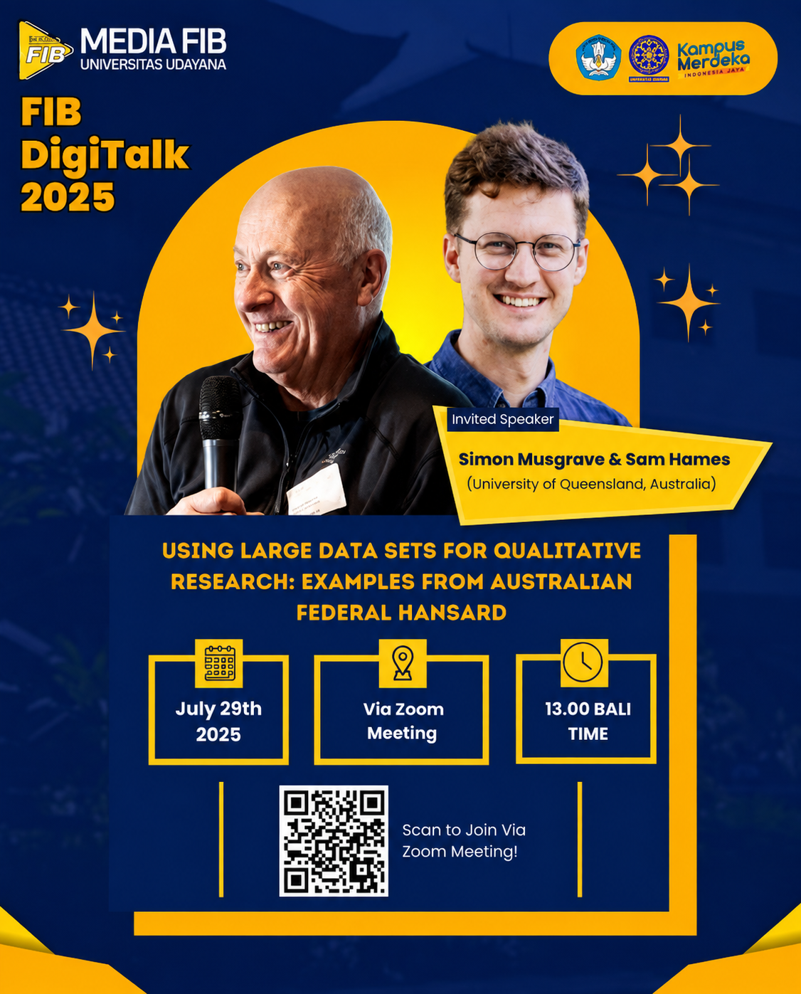 FIB DigiTalk 2025 ke-7, 'Using Large Data Sets for Qualitative Research'