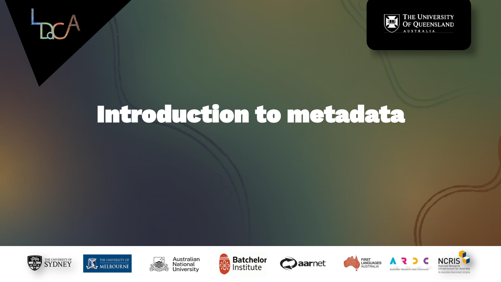 Introduction to Metadata - Summer School 2025