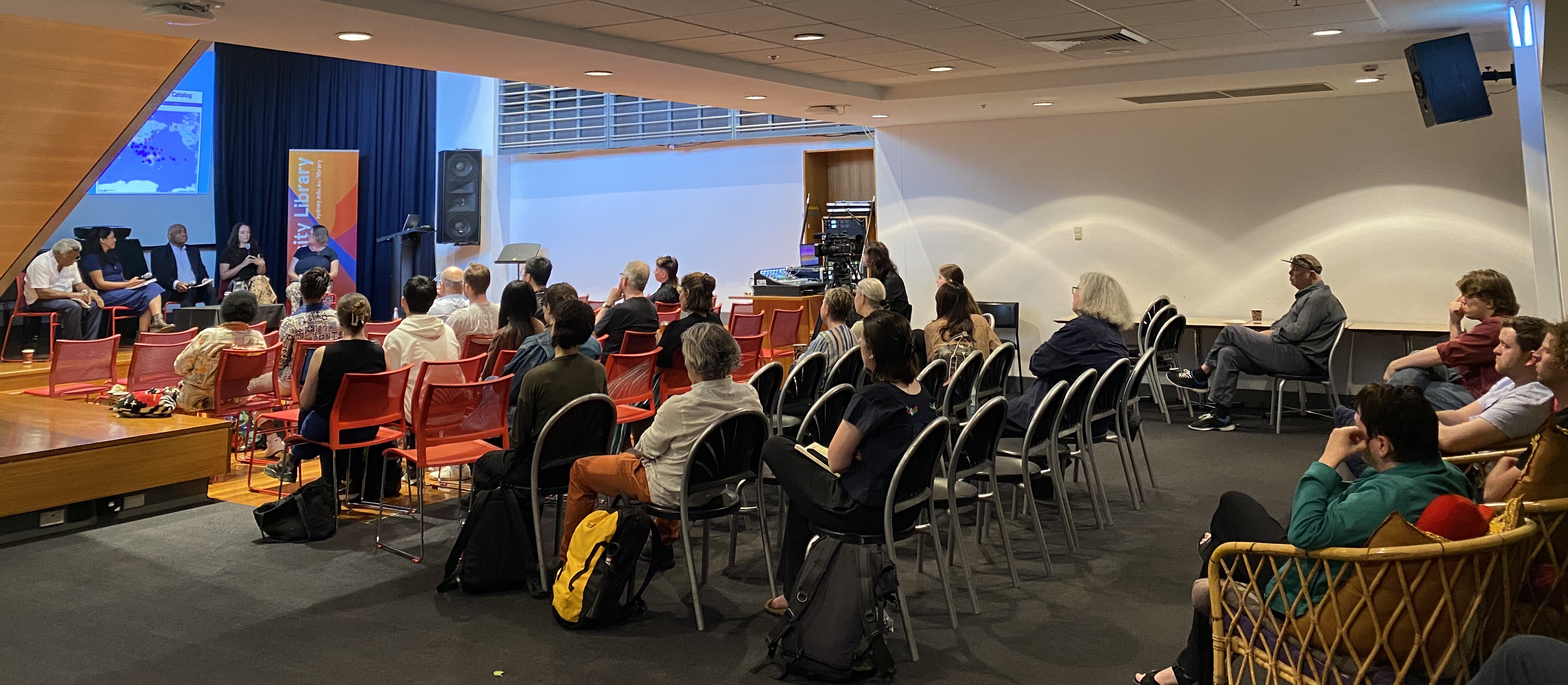 The audience hears from Dr Lauren Booker. The audience and panellists