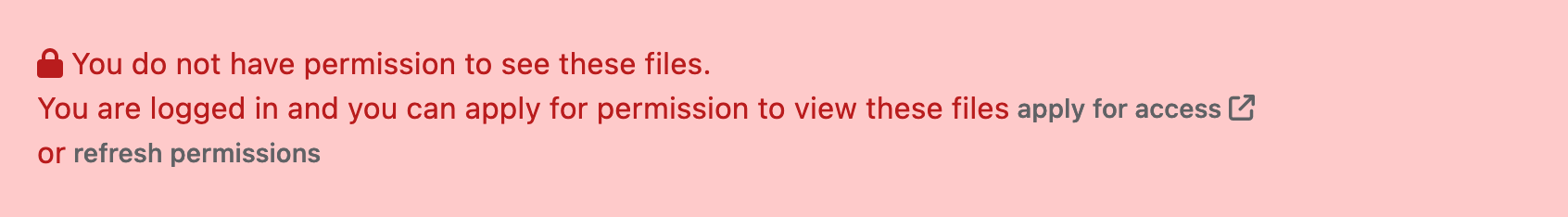 Restricted Access Example Restricted Access Example