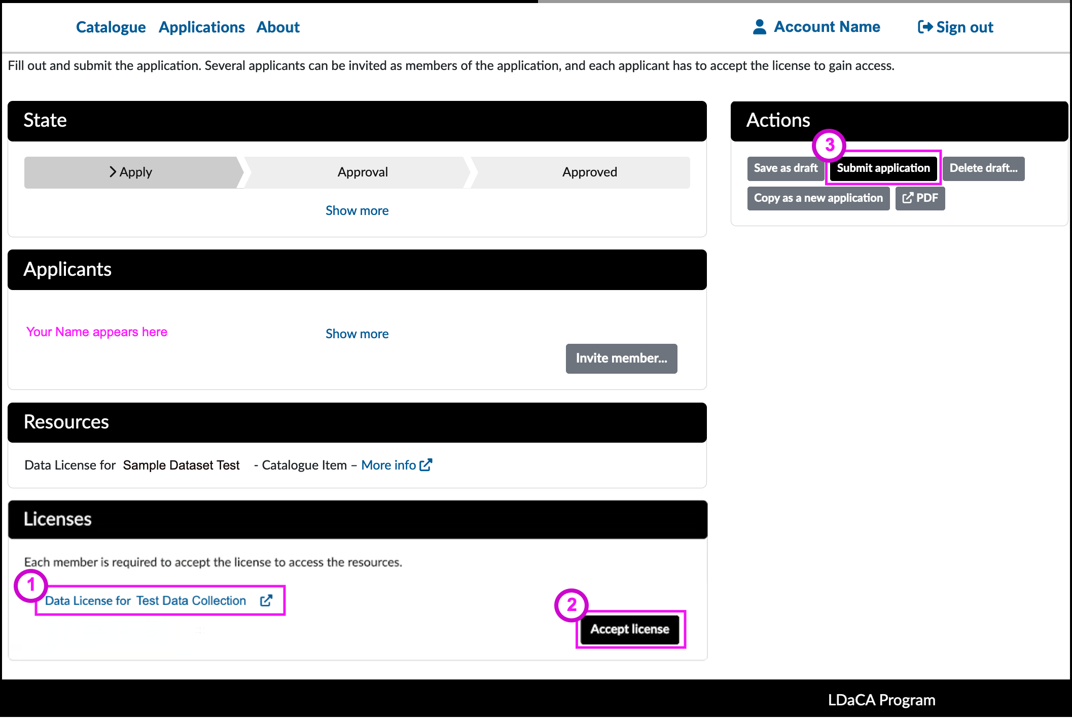 LDaCA-REMS Application Submission Steps LDaCA-REMS Application Submission Steps