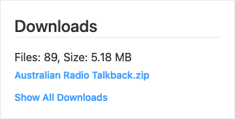 Collection and Object Page: Downloads Widget Collection and Object Page: Downloads Widget