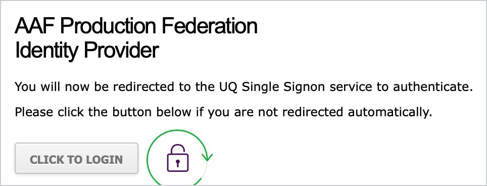 AAF Identity Provider AAF Identity Provider