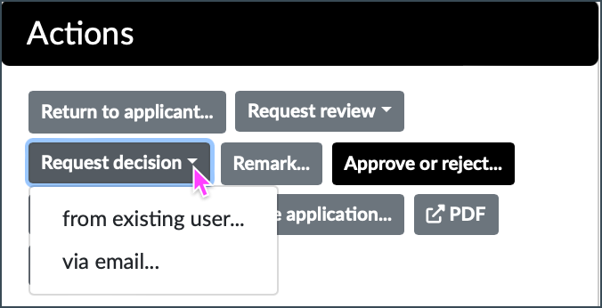REMS: Application Request Decision REMS: Application Request Decision