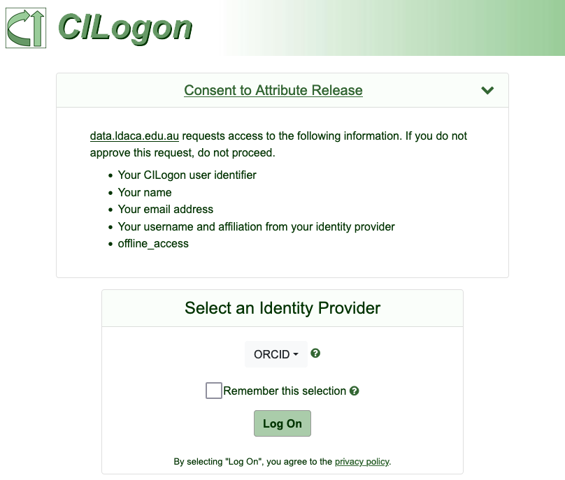 CILogon: Login Page CILogon: Login Page