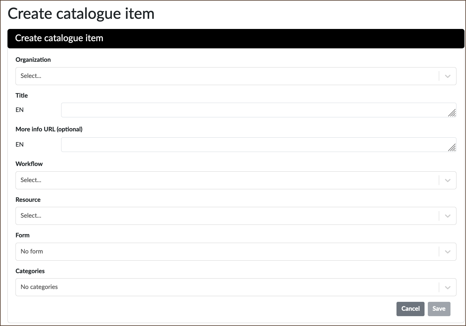 REMS: Create Catalogue Item REMS: Create Catalogue Item