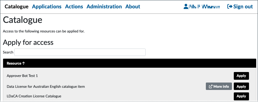 REMS Interface: Catalogue REMS Interface: Catalogue