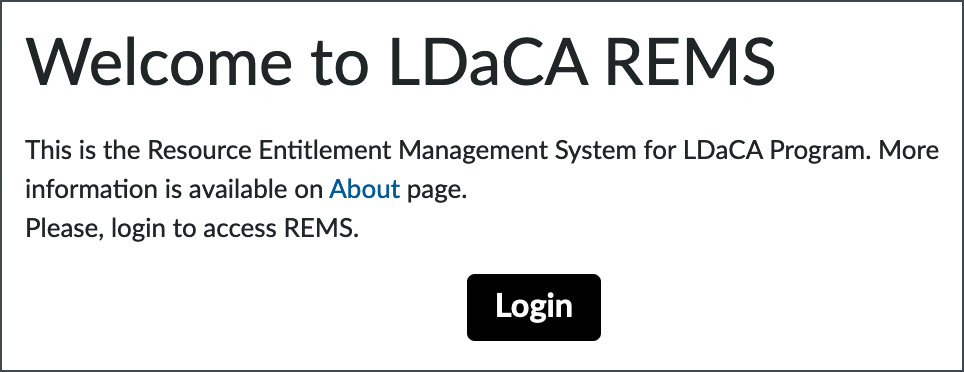 REMS Welcome Login REMS Welcome Login